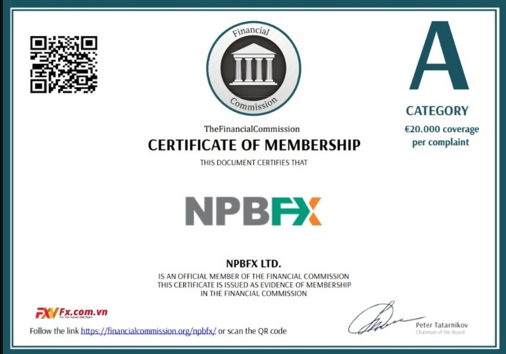 Quy định và giấy phép của NPBFX