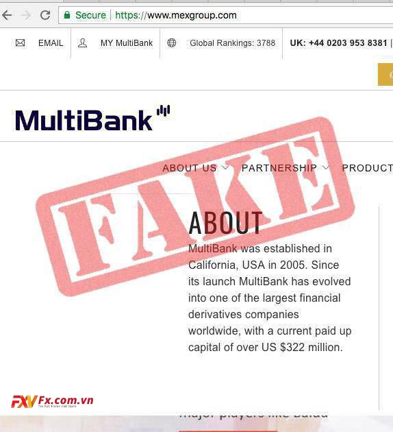 Multibank lừa đảo khách hàng việc có văn phòng tại Mỹ