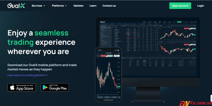 Nền tảng giao dịch của sàn OvalX