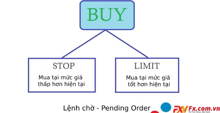 Sự khác nhau giữa lệnh Buy Stop và Buy Limit?