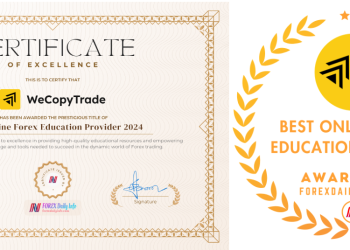 WeCopyTrade vinh dự nhận giải thưởng Best Online Forex Education Provider 2024