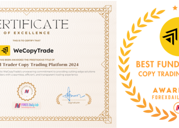 WeCopyTrade xuất sắc giành giải thưởng Best Funded Trader Copy Trading Platform 2024