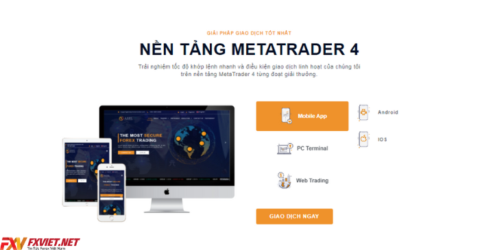 Nền tảng giao dịch của sàn Forex AXEL