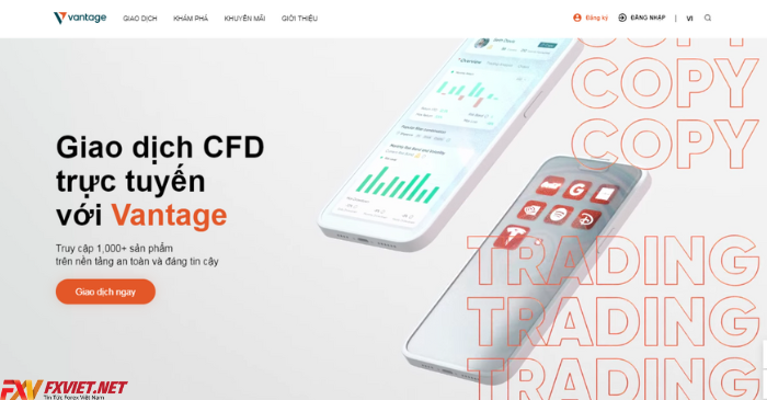 Vantage là broker hàng đầu về Forex và CFD tại Úc